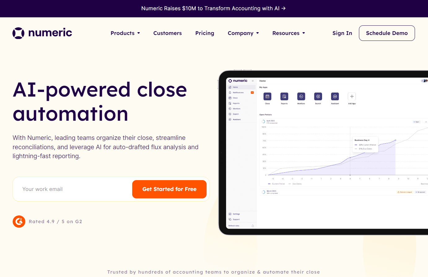 Numeric financial close platform