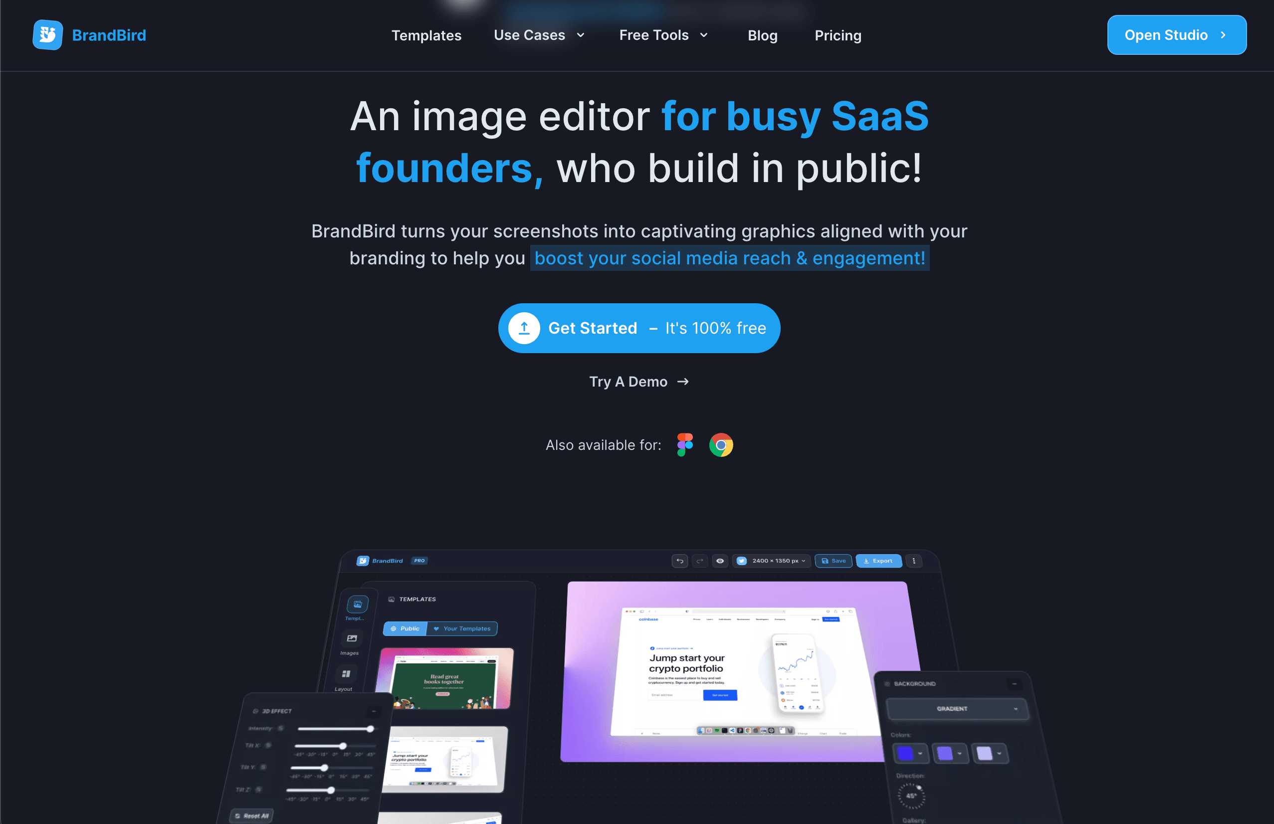 BrandBird image and screenshot editor