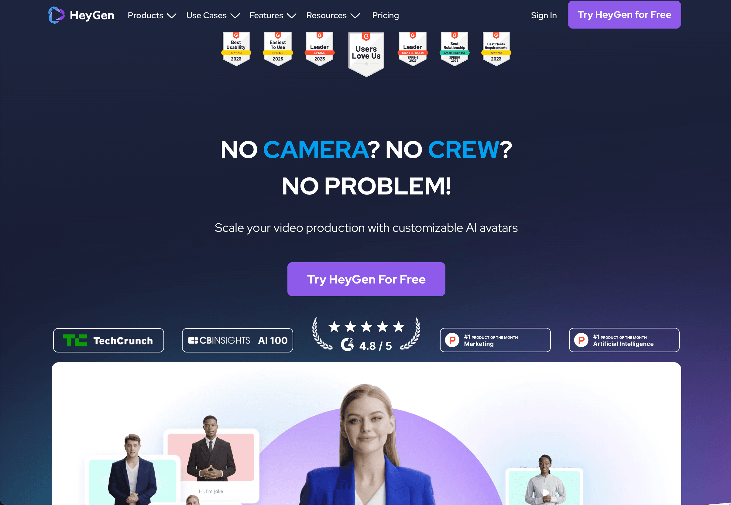 HeyGen avatar video platform
