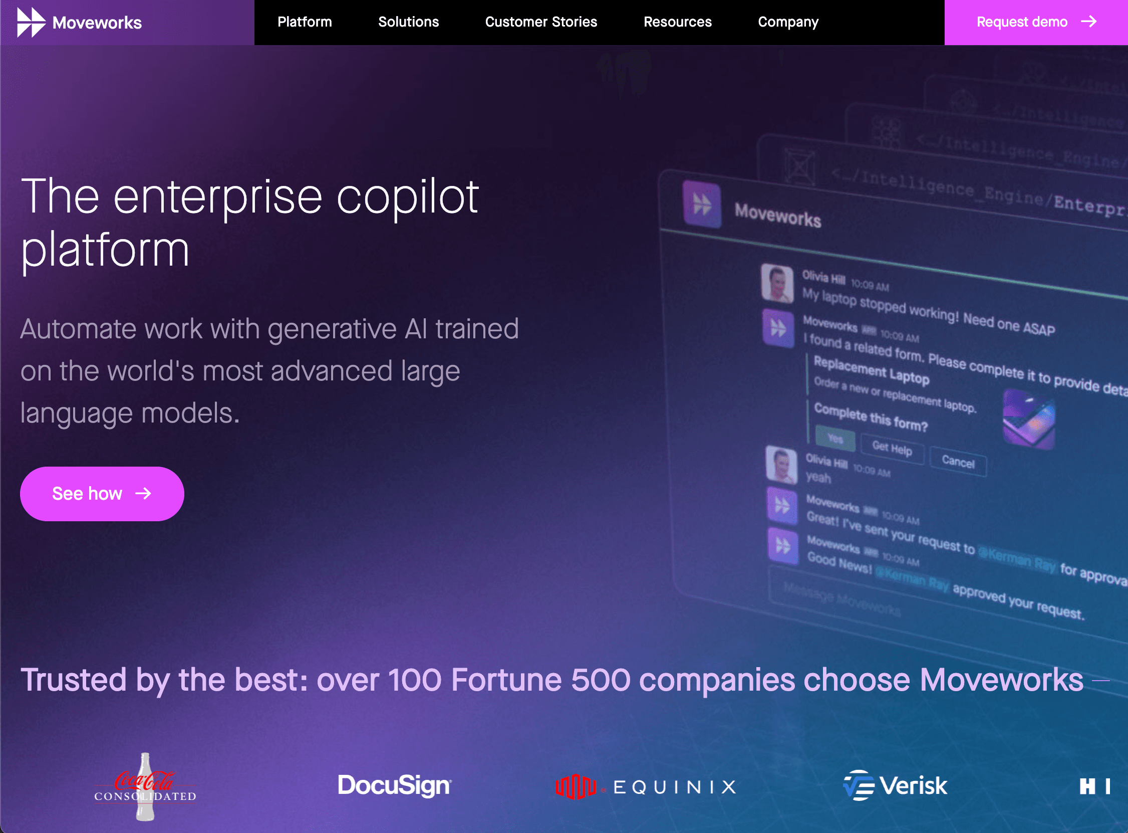 Moveworks enterprise copilot