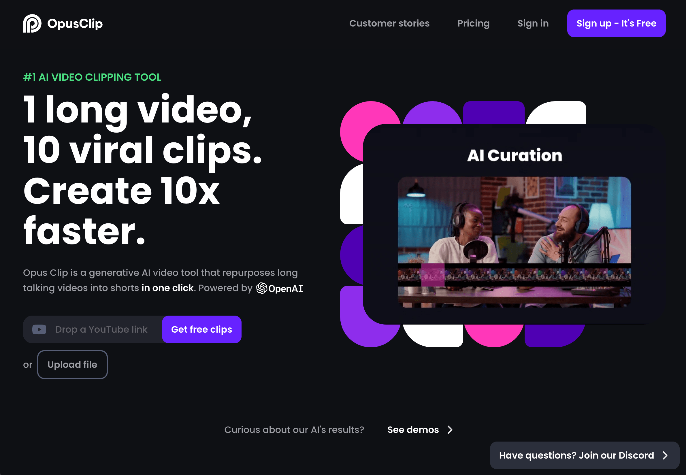 Opus Clip AI video repurposing