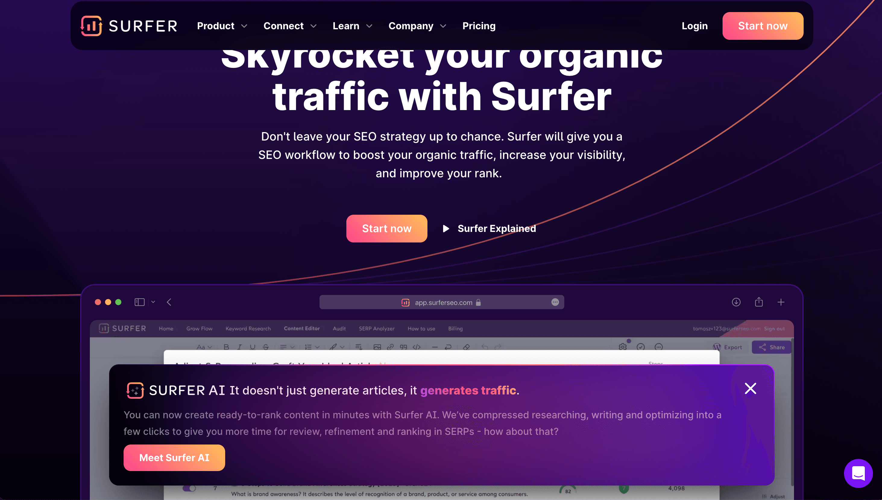SurferSEO content optimization