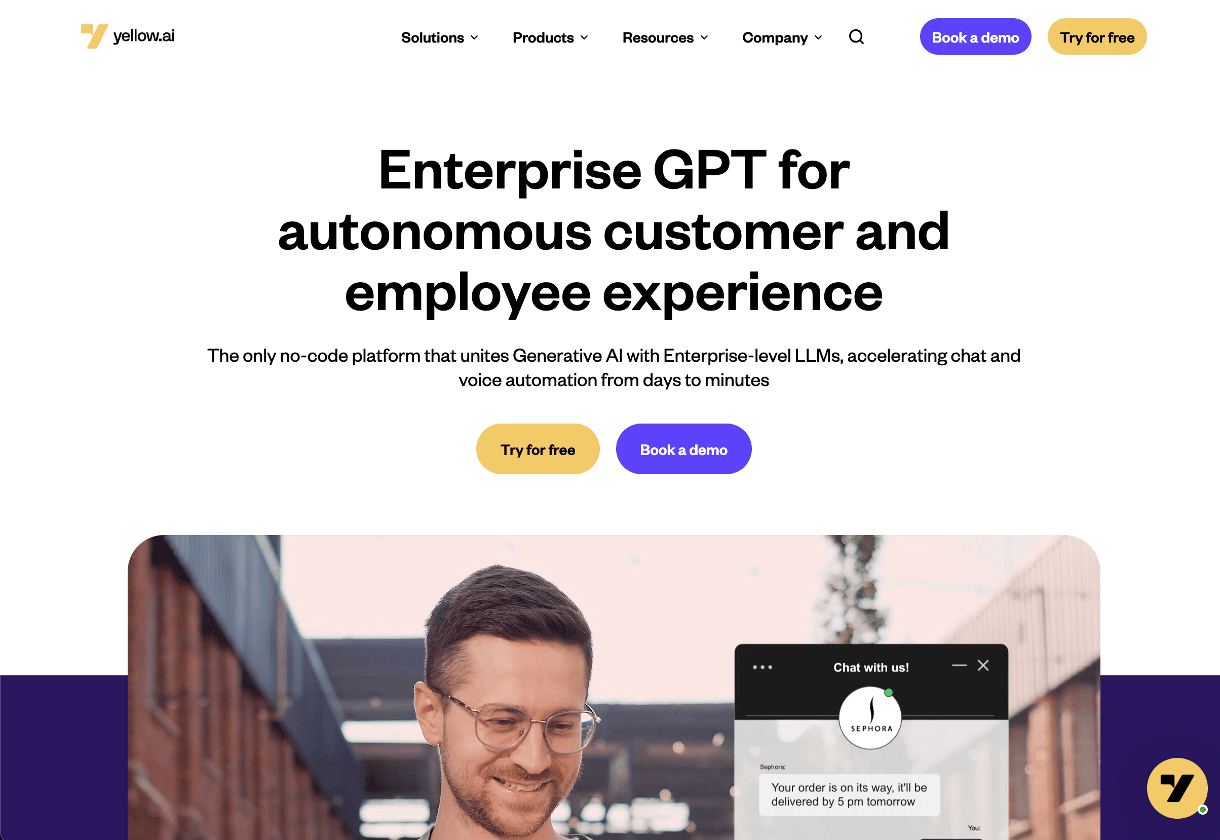 Yellow.ai conversational platform