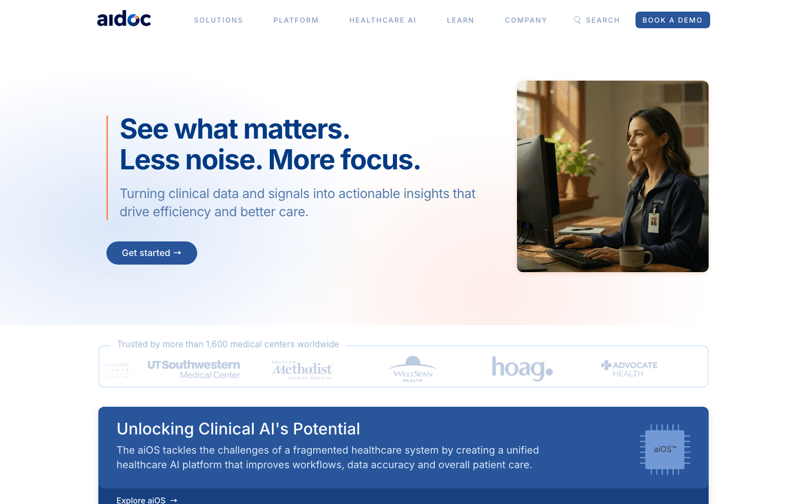 Aidoc radiology AI platform