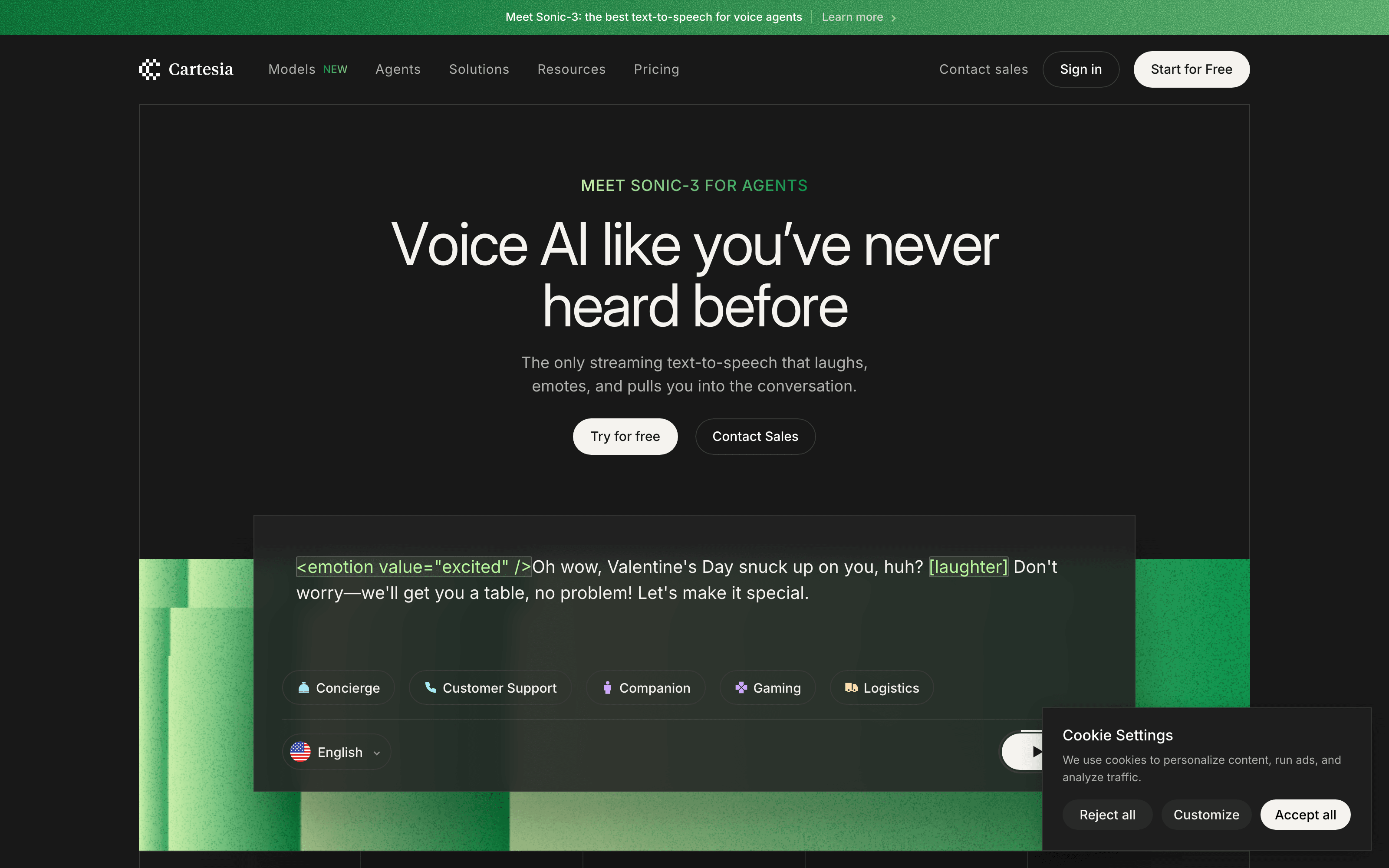 Cartesia voice AI
