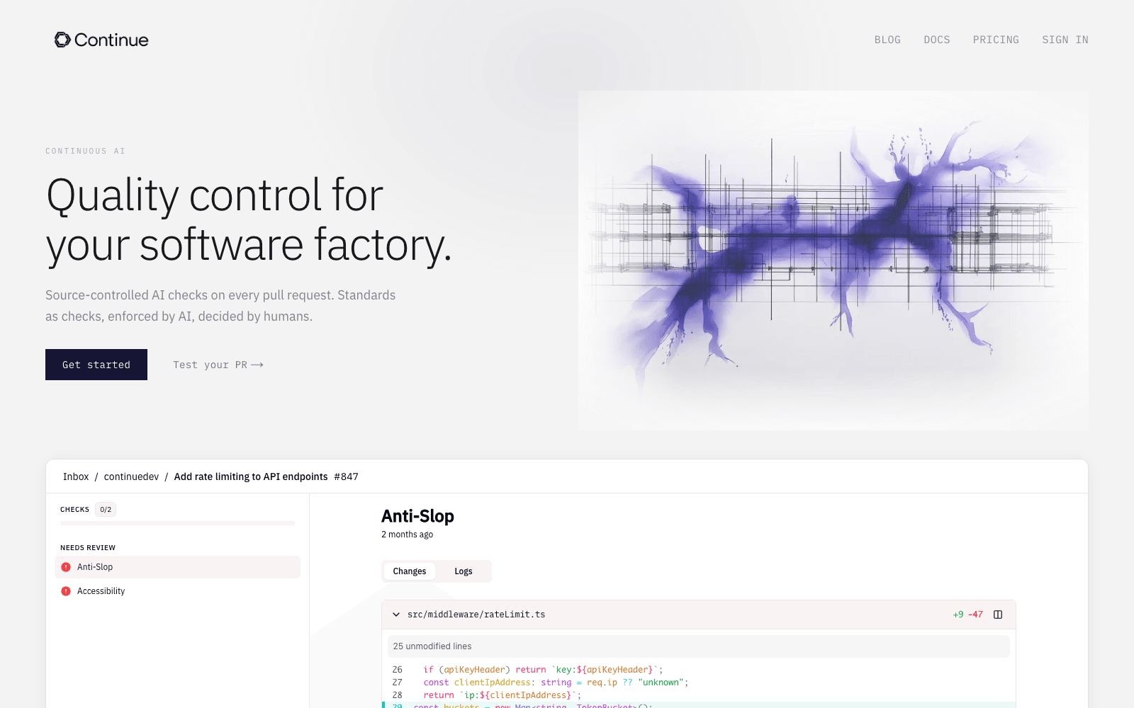 Continue.dev open-source AI assistant