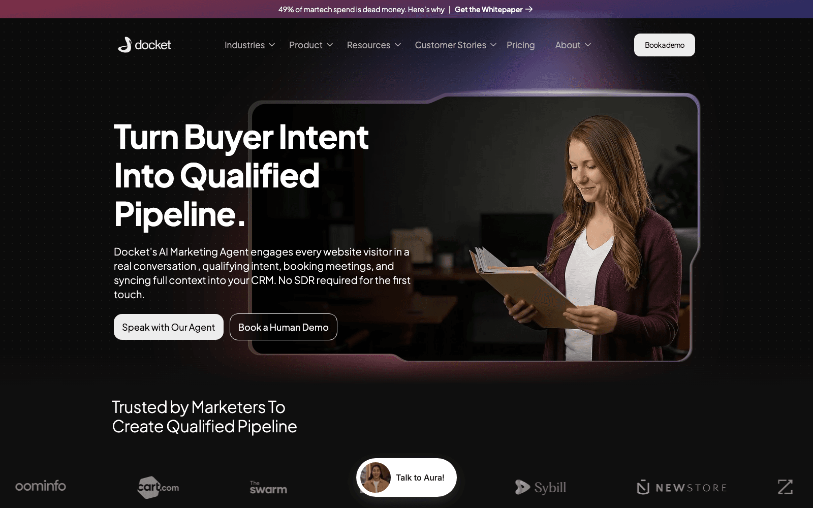 Docket.io AI sales engineer for technical SaaS