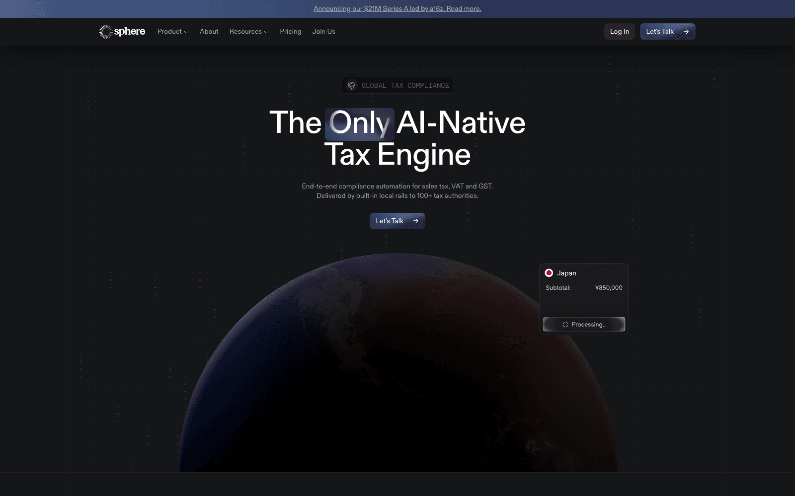 Sphere tax compliance