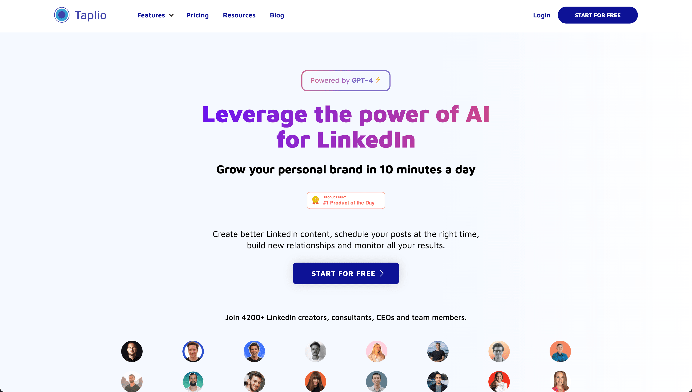 Taplio LinkedIn AI